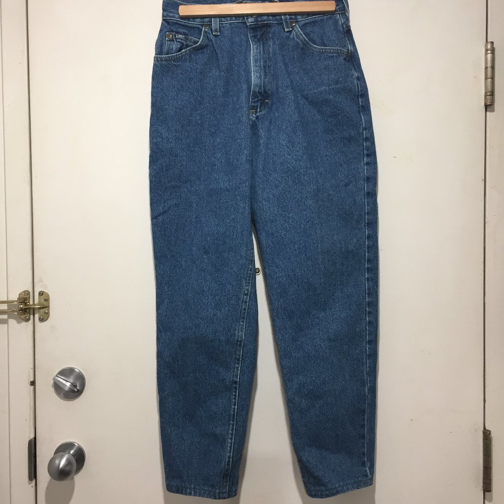 VINTAGE HIGH RISE LEE DENIM JEANS SIZE 12 - Picture 3 of 5